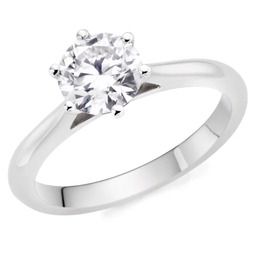 Beaverbrooks Once Platinum Diamond Solitaire Ring