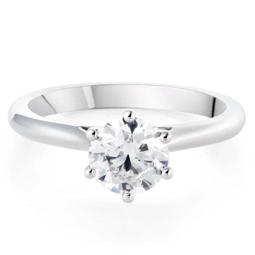 Beaverbrooks Once Platinum Diamond Solitaire Ring