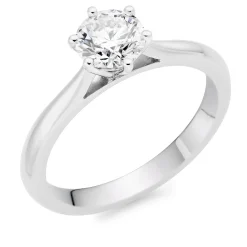Beaverbrooks Once Platinum Diamond Solitaire Engagement Ring