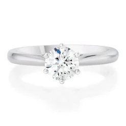 Beaverbrooks Once Platinum Diamond Solitaire Engagement Ring