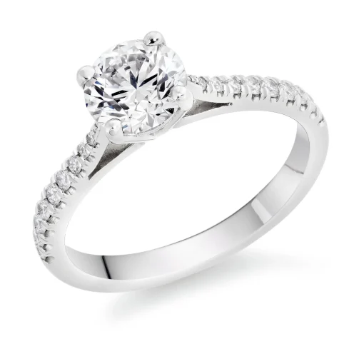 Beaverbrooks Once Platinum Diamond Solitaire Ring