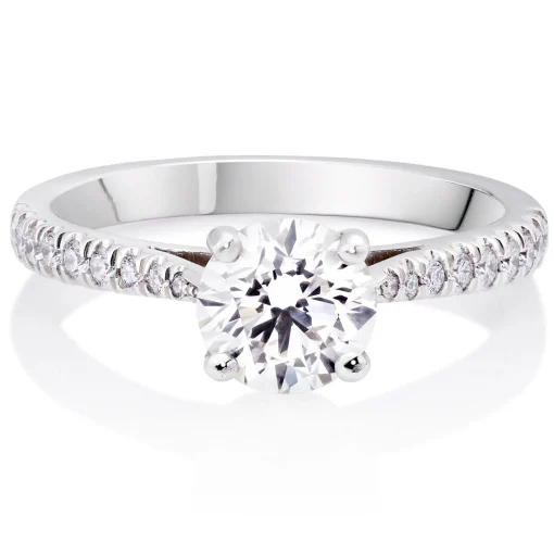 Beaverbrooks Once Platinum Diamond Solitaire Ring