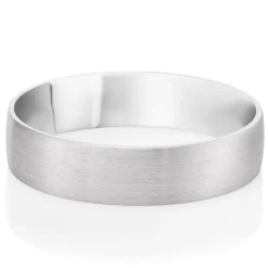 Beaverbrooks Platinum Brushed Men's Wedding Ring