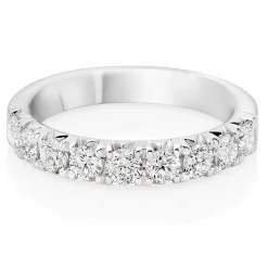 Beaverbrooks Platinum Diamond Half Eternity Ring