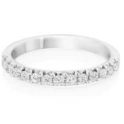 Beaverbrooks Platinum Diamond Half Eternity Ring