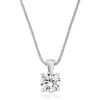 Beaverbrooks Platinum Diamond Solitaire Pendant