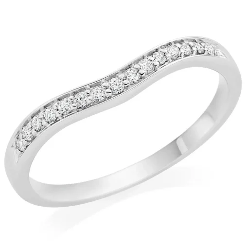 Beaverbrooks Platinum Diamond Shaped 1.8mm Wedding Ring