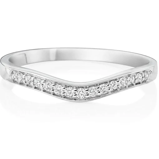 Beaverbrooks Platinum Diamond Shaped 1.8mm Wedding Ring
