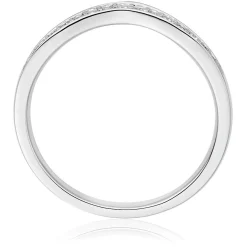 Beaverbrooks Platinum Diamond Shaped 1.8mm Wedding Ring