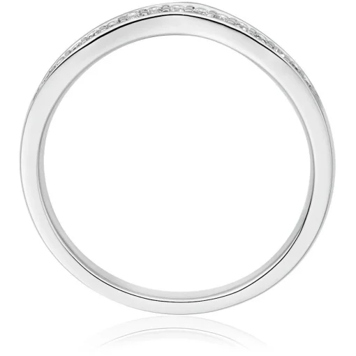 Beaverbrooks Platinum Diamond Shaped 1.8mm Wedding Ring