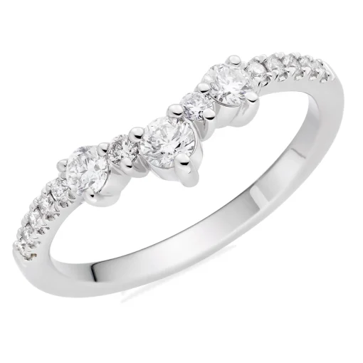 Beaverbrooks Platinum Diamond 2mm Wedding Ring