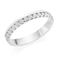 Beaverbrooks Platinum Diamond 3mm Wedding Ring