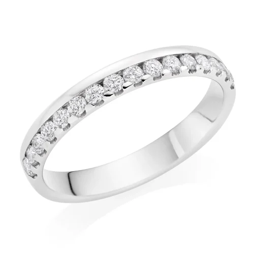 Beaverbrooks Platinum Diamond 3mm Wedding Ring