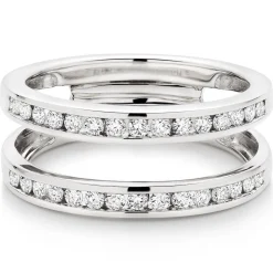 Beaverbrooks Platinum Diamond 7mm Silhouette Ring