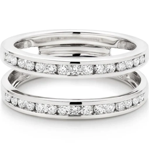 Beaverbrooks Platinum Diamond 7mm Silhouette Ring