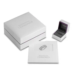 Beaverbrooks Platinum Diamond Ruby Ring