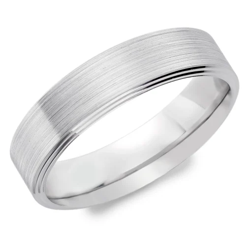 Beaverbrooks Platinum 6mm Men’s Wedding Ring