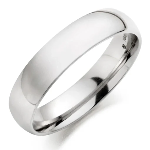 Beaverbrooks Platinum 5mm Men's Wedding Ring