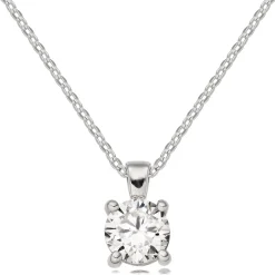 Beaverbrooks Platinum Solitaire Diamond Pendant