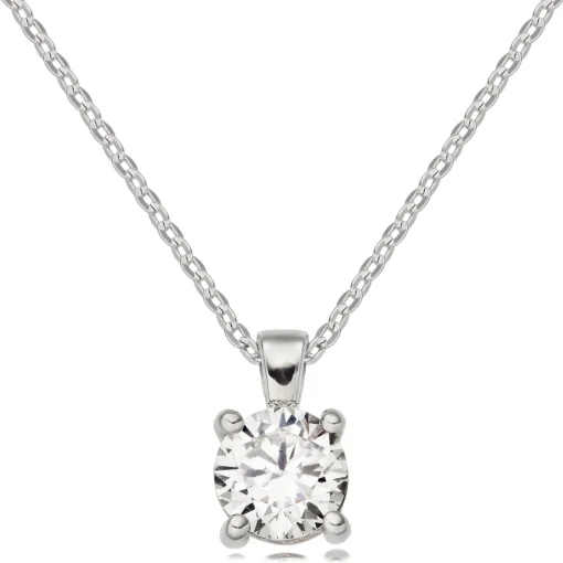 Beaverbrooks Platinum Solitaire Diamond Pendant