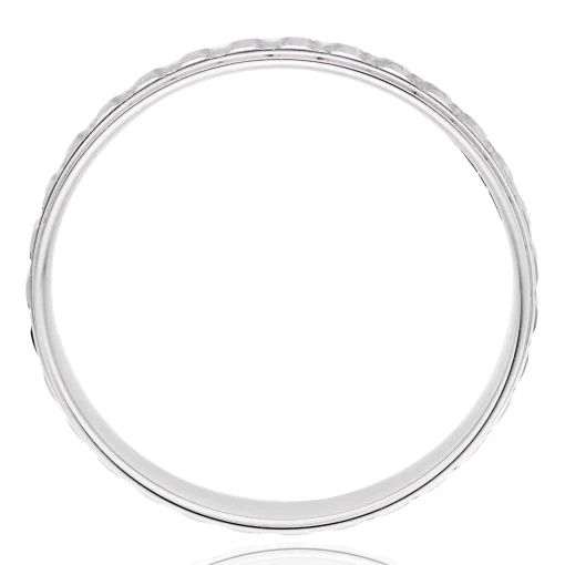 Beaverbrooks Platinum Sparkle Cut Wedding Ring