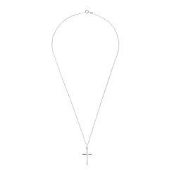 Beaverbrooks Silver Cross Pendant