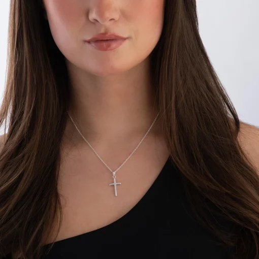 Beaverbrooks Silver Cross Pendant