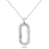 Beaverbrooks Silver Cubic Zirconia Necklace