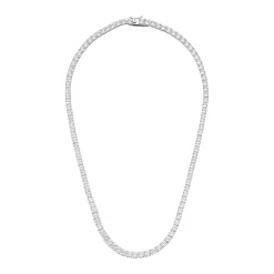 Beaverbrooks Silver Cubic Zirconia Tennis Necklace