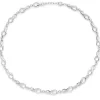 Beaverbrooks Silver Cubic Zirconia Infinity Necklace