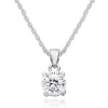 Beaverbrooks Silver Cubic Zirconia Claw Pendant