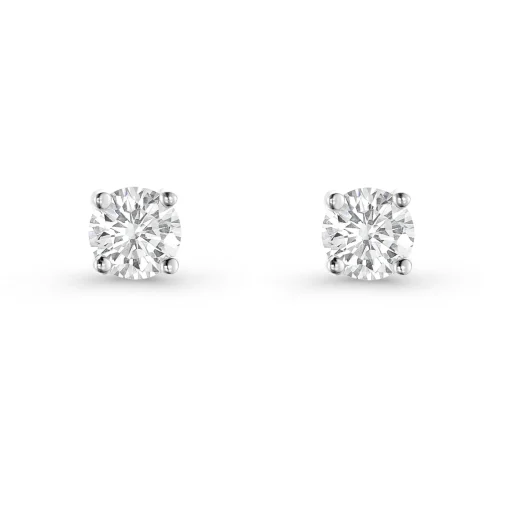 Beaverbrooks Silver Cubic Zirconia Stud Earrings