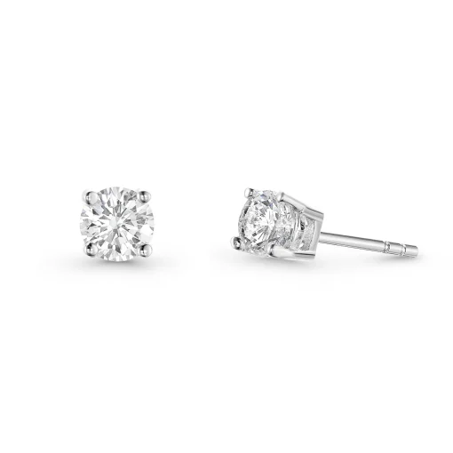 Beaverbrooks Silver Cubic Zirconia Stud Earrings