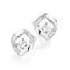 Beaverbrooks Silver Cubic Zirconia Stud Earrings
