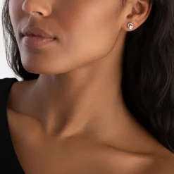 Beaverbrooks Silver Cubic Zirconia Stud Earrings