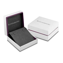Beaverbrooks Silver Cubic Zirconia Initial O Pendant
