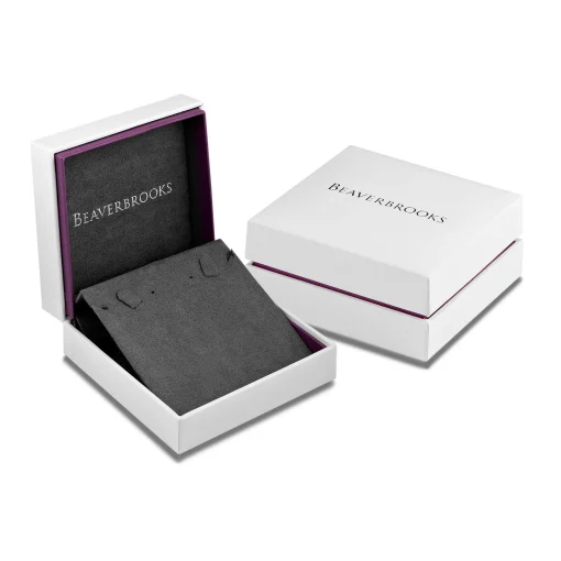 Beaverbrooks Silver Cubic Zirconia Initial O Pendant