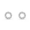 Beaverbrooks Silver Cubic Zirconia Stud Earrings
