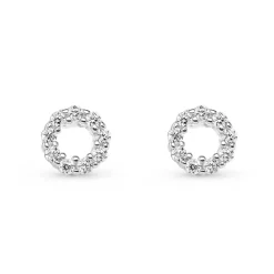 Beaverbrooks Silver Cubic Zirconia Stud Earrings