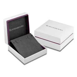 Beaverbrooks Silver Cubic Zirconia Knot Pendant and Earrings Set