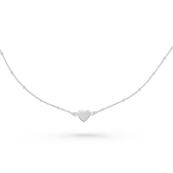 Beaverbrooks Silver Heart Anklet