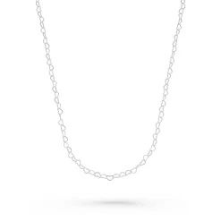 Beaverbrooks Silver Heart Link Chain Necklace