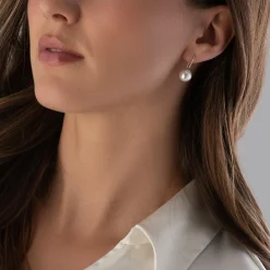 Beaverbrooks Silver Pearl Earrings
