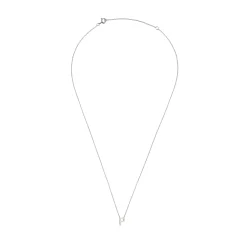 Beaverbrooks Silver Petite Initial P Necklace
