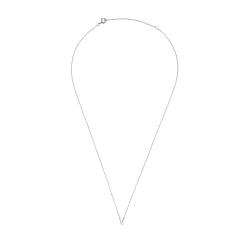 Beaverbrooks Silver Petite Initial V Necklace