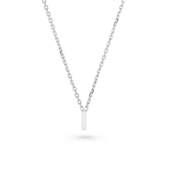 Beaverbrooks Silver Petite Initial I Necklace
