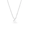 Beaverbrooks Silver Petite Initial Z Necklace