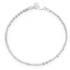 Beaverbrooks Silver Sparkle Twist Anklet