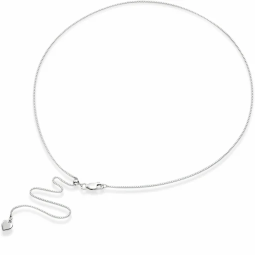Beaverbrooks Silver Spiga Adjustable Chain 50cm