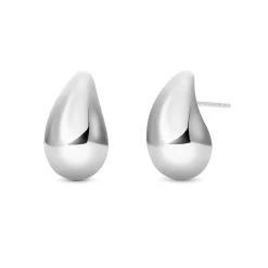 Beaverbrooks Silver Teardrop Stud Earrings
